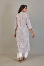 Load image into Gallery viewer, Sukura Digital Printed Fabric Gray Top
