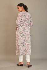 Load image into Gallery viewer, Sukura Digital Printed Fabric Off White Pink Flower Top
