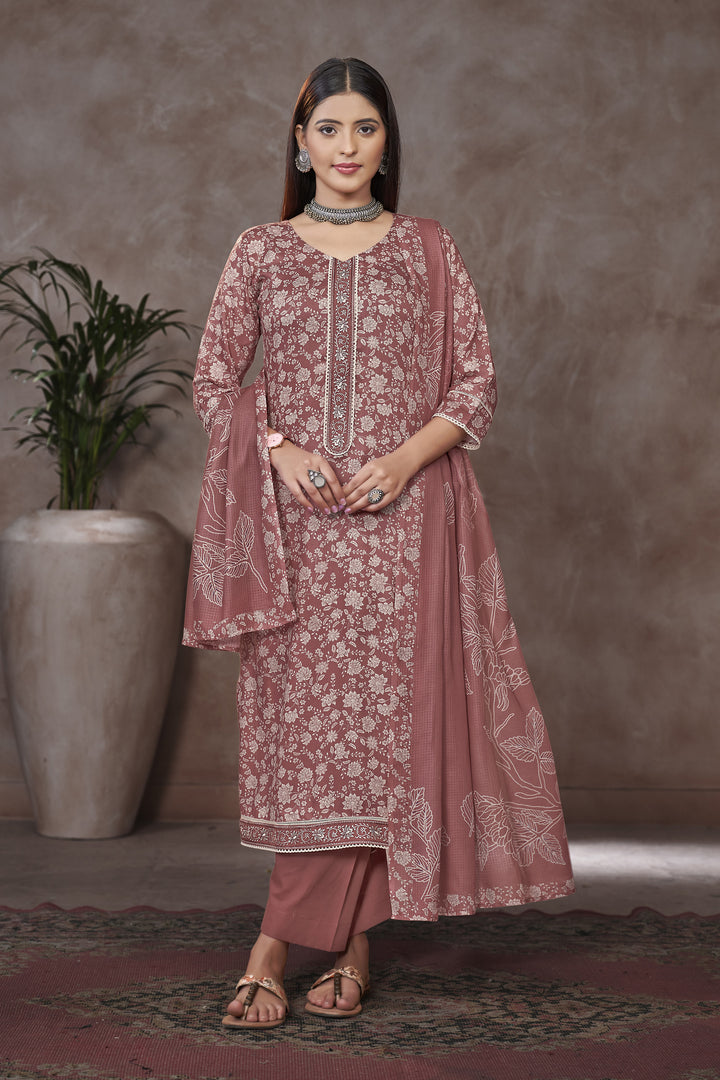 Fascinating Jaam Satin Fabric Digital Printed Suit