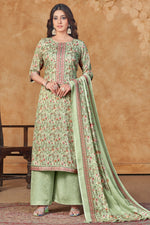 Load image into Gallery viewer, Jaam Satin Digital Print Casual Palazzo Salwar Kameez
