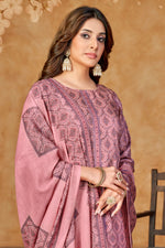 Load image into Gallery viewer, Jaam Satin Digital Print Pink Casual Salwar Kameez
